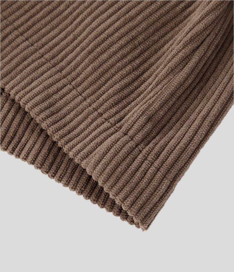 Performance-Minikjol – Corduroy med dolda shorts och blixtlås
