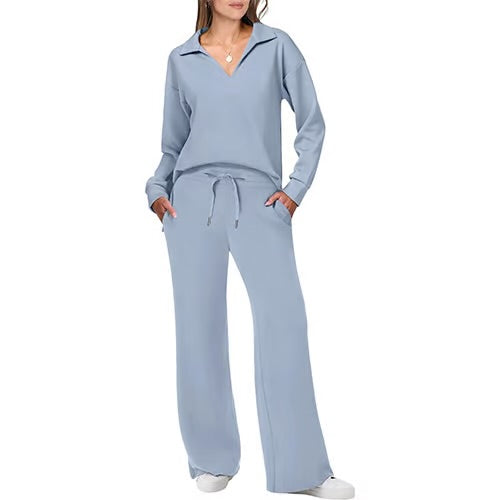 Vienna Comfort™: Dam 2-delade sweatsets med långa ärmar