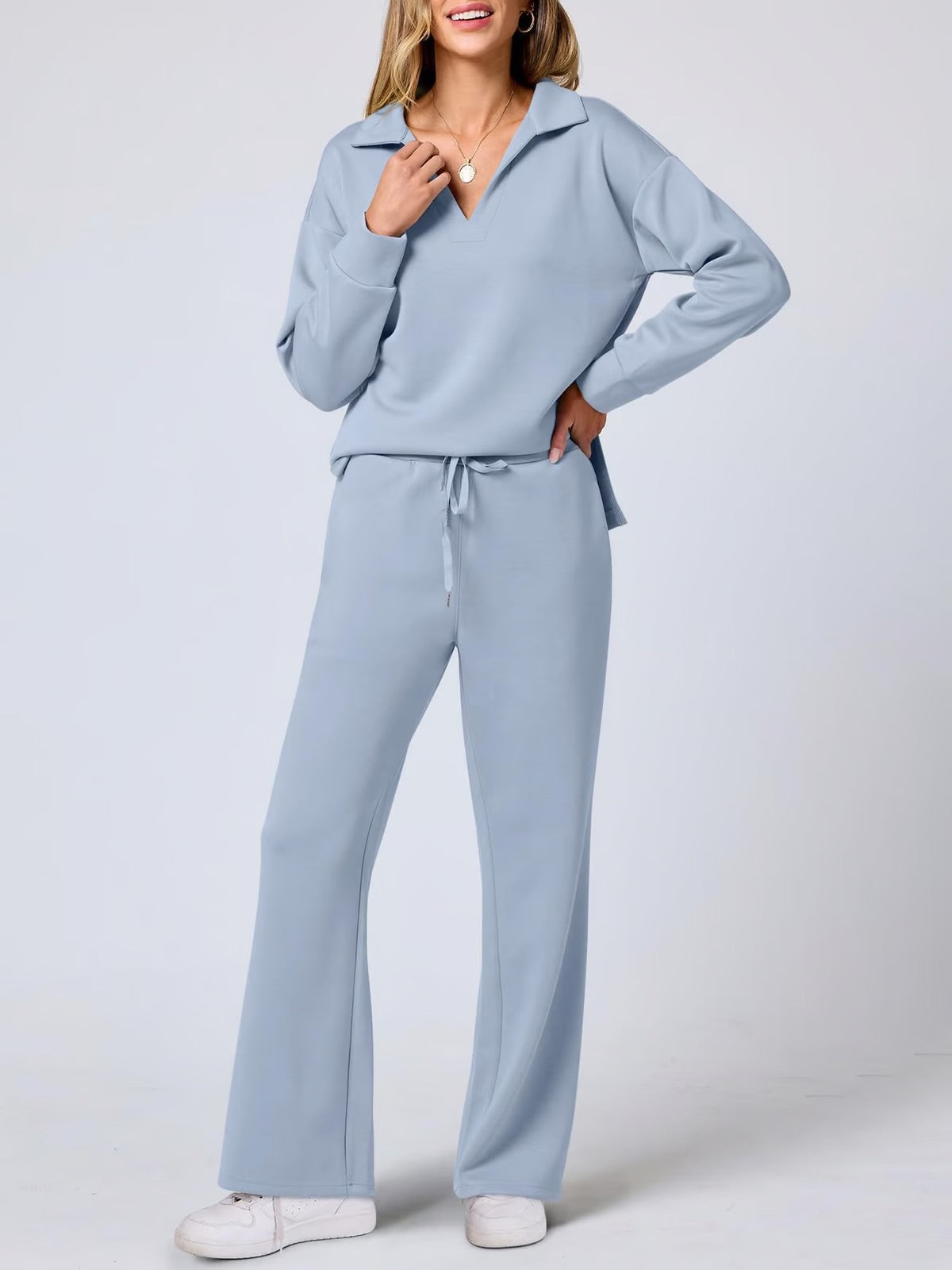 Vienna Comfort™: Dam 2-delade sweatsets med långa ärmar
