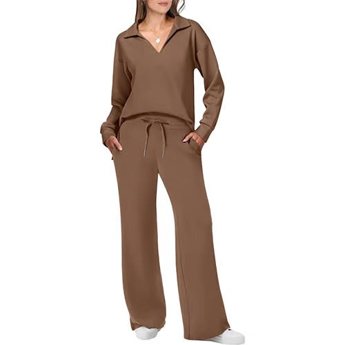 Vienna Comfort™: Dam 2-delade sweatsets med långa ärmar