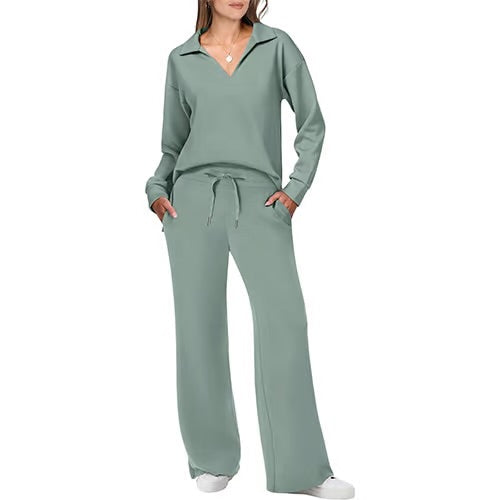 Vienna Comfort™: Dam 2-delade sweatsets med långa ärmar