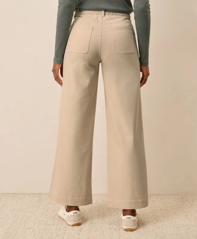Stretch Twill Wide Leg Pant