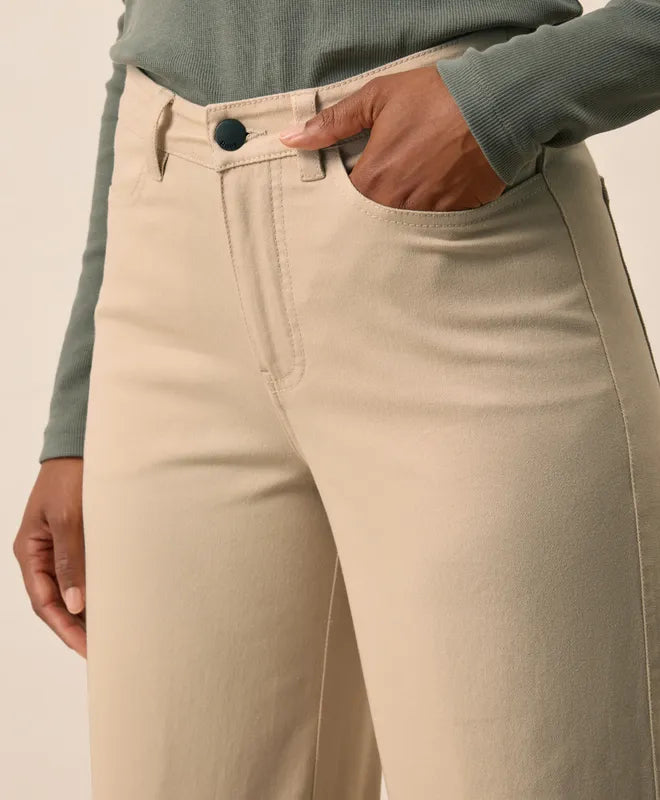 Stretch Twill Wide Leg Pant