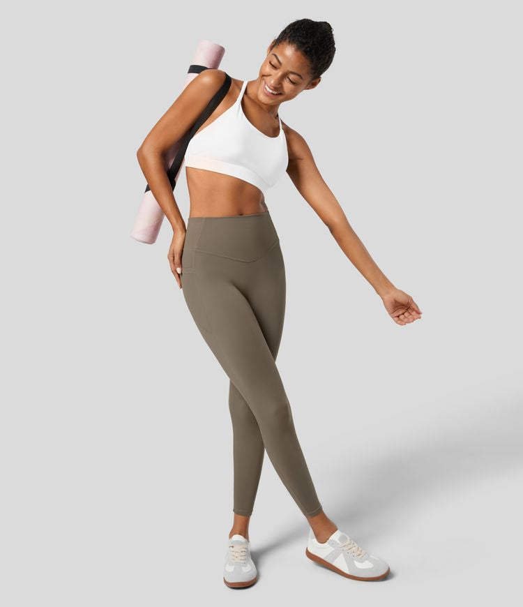 Berlin UltraSculpt™ - Höfittade leggings med magkontroll och sidofickor för träning