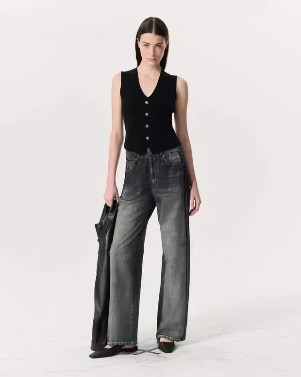 Two-Stripe Sweatpant Jeans