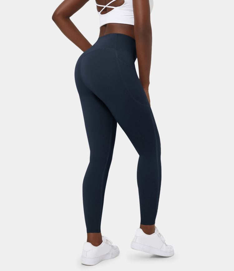 Berlin UltraSculpt™ - Höfittade leggings med magkontroll och sidofickor för träning