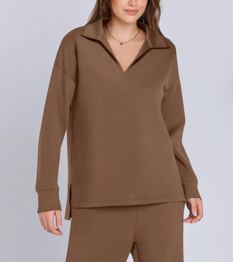 Vienna Comfort™: Dam 2-delade sweatsets med långa ärmar