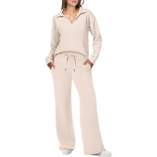 Vienna Comfort™: Dam 2-delade sweatsets med långa ärmar