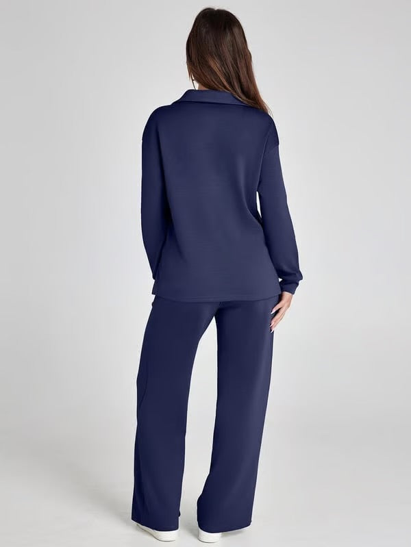 Vienna Comfort™: Dam 2-delade sweatsets med långa ärmar