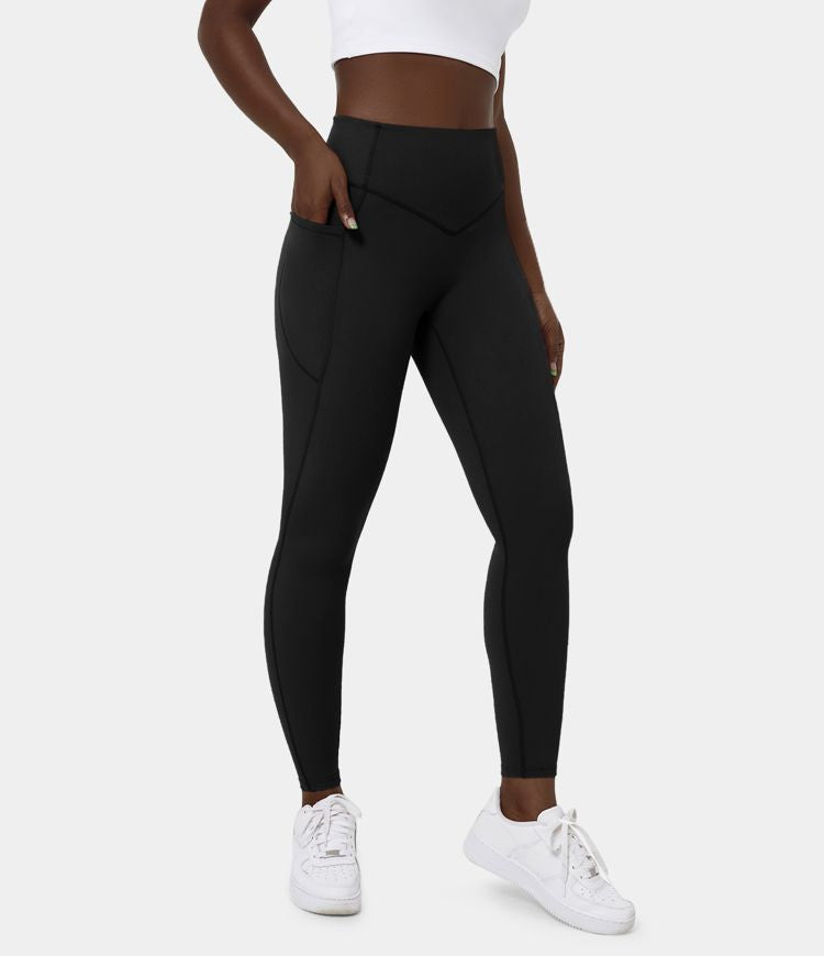 Berlin UltraSculpt™ - Höfittade leggings med magkontroll och sidofickor för träning