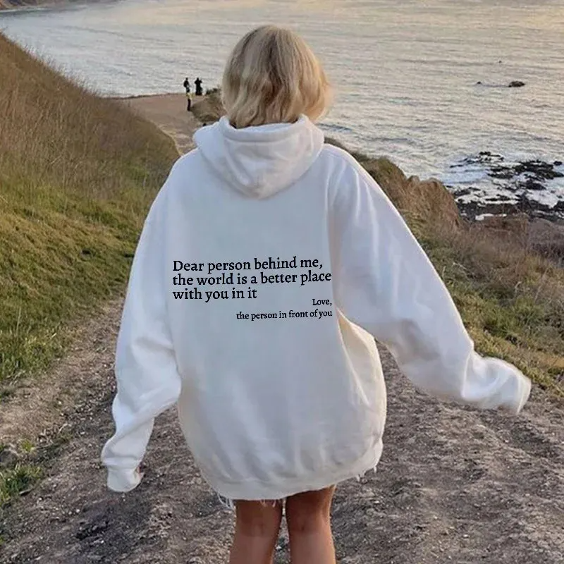 LIEVE PERSOON ACHTER MIJ' UNISEX HOODIE