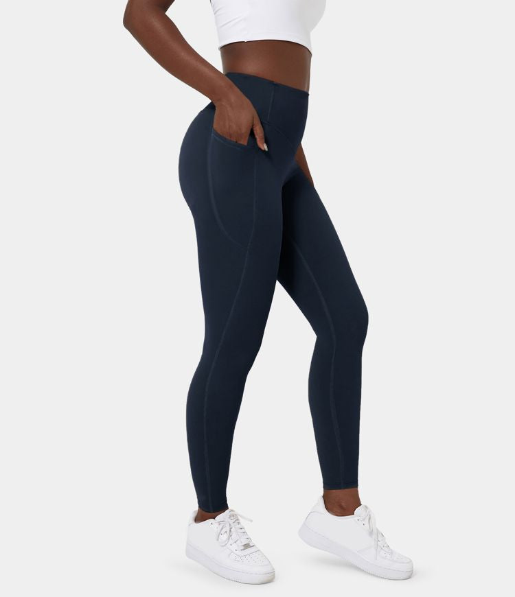 Berlin UltraSculpt™ - Höfittade leggings med magkontroll och sidofickor för träning