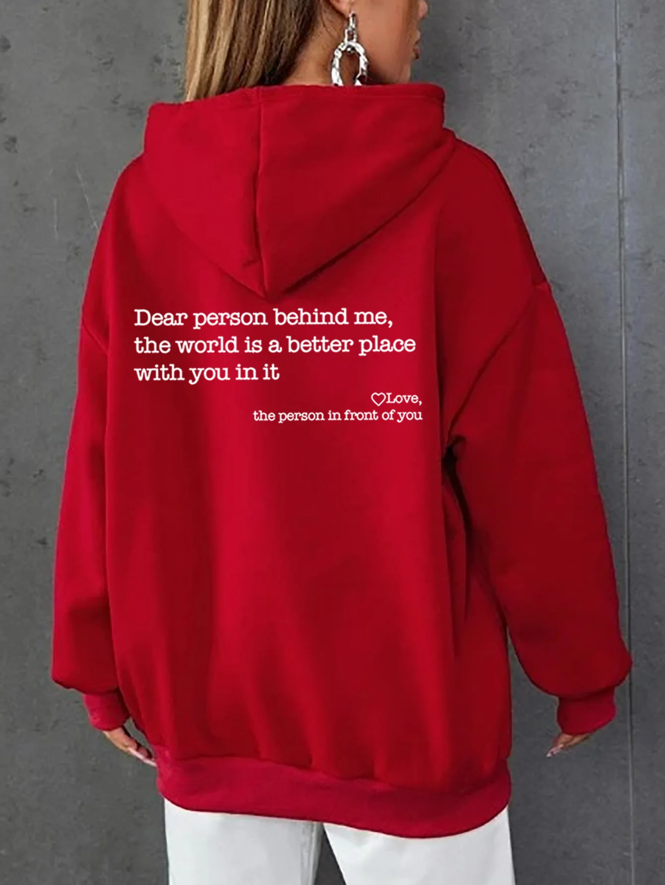 LIEVE PERSOON ACHTER MIJ' UNISEX HOODIE